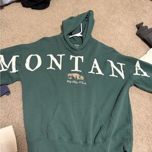 Hollister Montana Green Hoodie